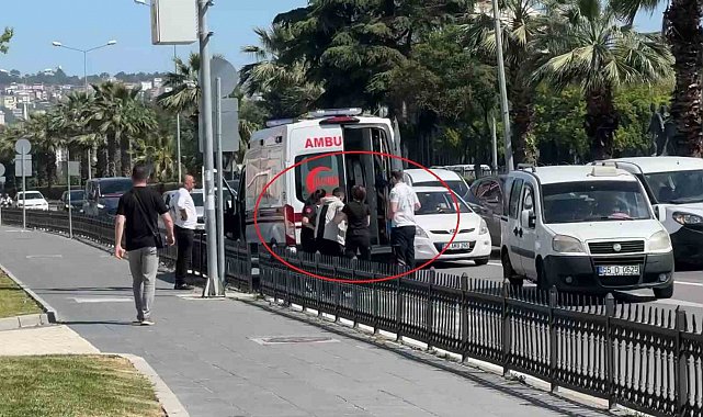 Bıçaklanan genç hastaneye kaldırıldı