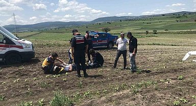 Bilecik'te uçak kazası
