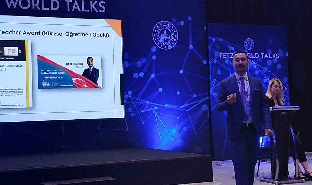 Bilecikli öğretmen Türkiye Eğitim Teknolojileri Zirvesi'nde sunum yaptı