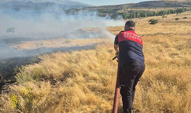 Bitlis'te iki ayrı noktada örtü yangını