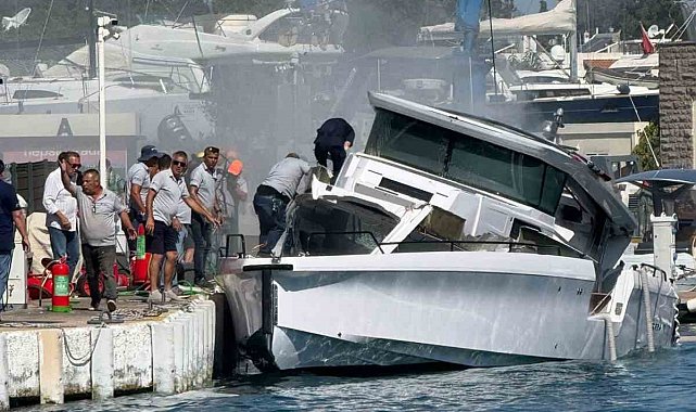 Bodrum'daki marinada patlama: 3 yaralı