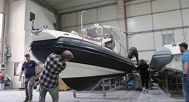 Bozkırın ortasında üretilen tekneler uluslararası sularda yüzüyor