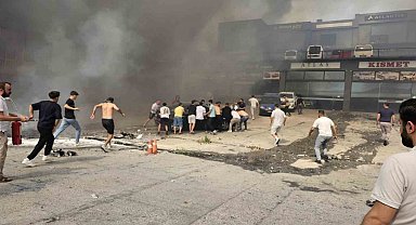 Buca Otokent'e sıçrayan orman yangında 25 araç kül oldu