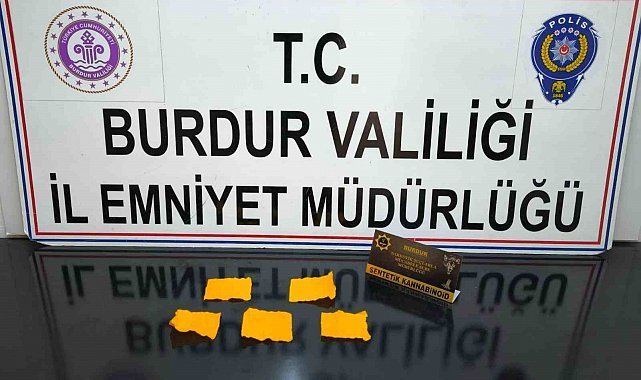 Burdur'da uyuşturucu operasyonu: 1 tutuklama