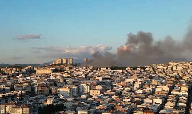Bursa'da çöplükteki yangın şehrin her yerinden görüldü