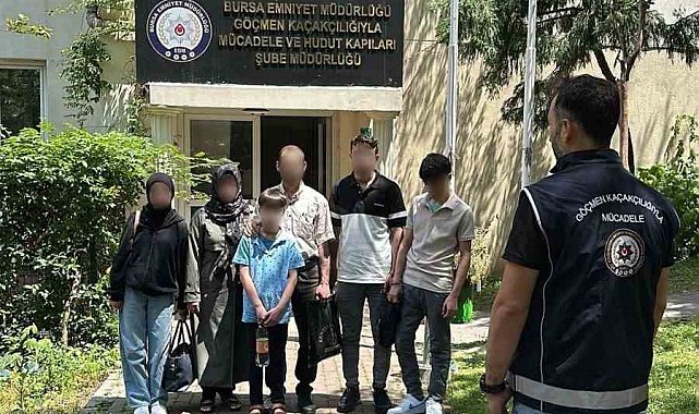 Bursa'da "Şok ev" operasyonu...7 kaçak göçmen yakalandı
