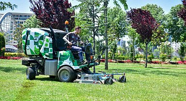Büyükşehir ile parklar yaza hazır