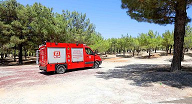 Büyükşehir İtfaiyesi'nden termal drone ile yangın nöbeti