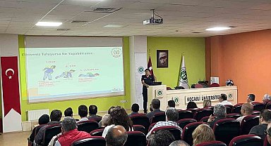 Büyükşehir itfaiyesinden KOÜ personeline eğitim