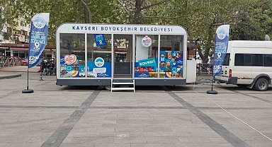 Büyükşehirin Mobil Beyaz Masa Birimi ile hizmet her yerde