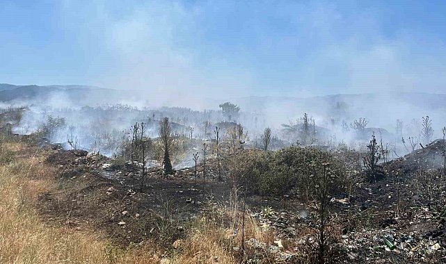 Çanakkale'de çöplük yangını söndürüldü