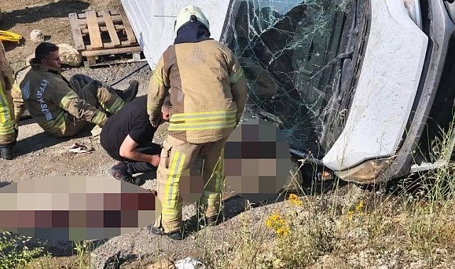 Çatalca'da kontrolden çıkan araç takla attı: 1 ölü