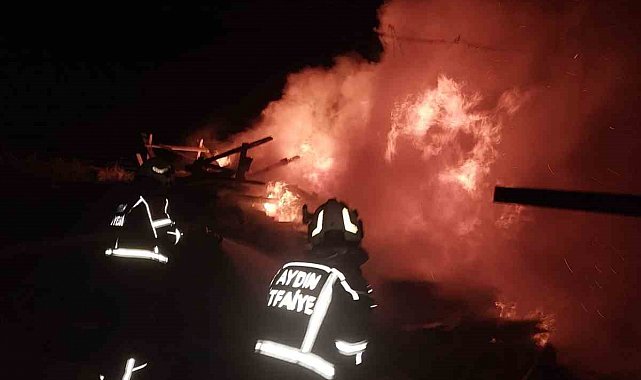 Çeştepe'de depo yangını