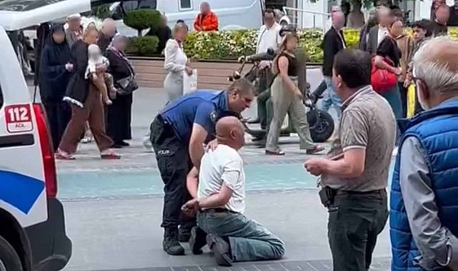 Çevreye rahatsızlık veren şüpheli gözaltına alındı