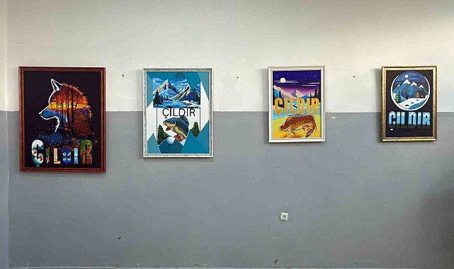 Çıldır Şehit Taner Karadeniz Ortaokulunda yılsonu sergisi