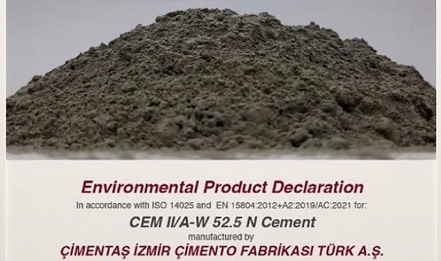 Çimentaş, EPD belgesi ile sürdürülebilirlik taahhüdünü güçlendiriyor