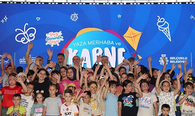 Çocuklar Yaza Merhaba Karne Şenliği'nde doyasıya eğlendi
