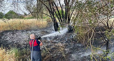 Çorum'da arazi yangını