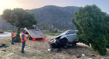 Çorum'da iki otomobil çarpıştı: 2 yaralı