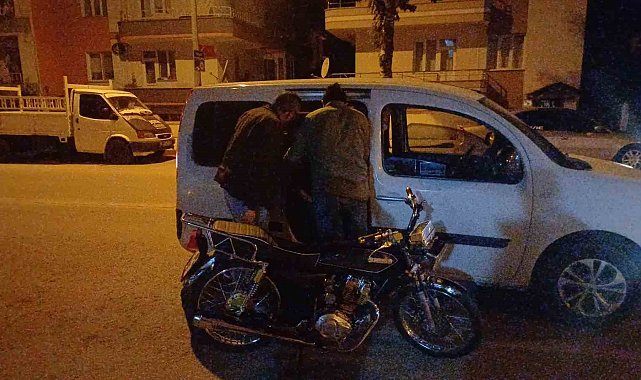 Çorum'da motosiklet çalan çocuklar polisin kovalamacasıyla yakalandı