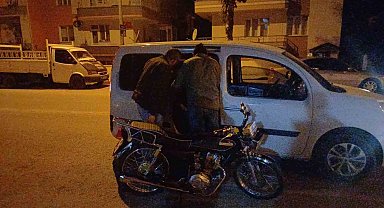 Çorum'da motosiklet çalan çocuklar polisin kovalamacasıyla yakalandı