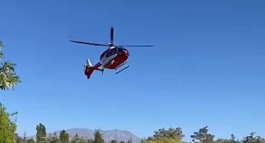 Çukurcalı hasta helikopterle Van'a kaldırıldı