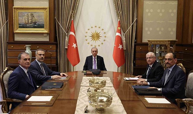 Cumhurbaşkanı Erdoğan başkanlığında güvenlik toplantısı gerçekleştirildi