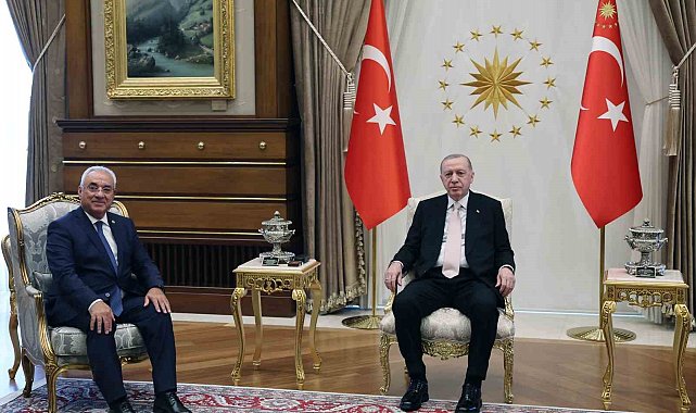 Cumhurbaşkanı Erdoğan, DSP Genel Başkanı Aksakal'ı kabul etti