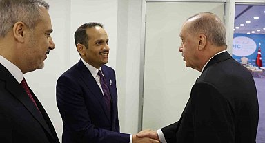 Cumhurbaşkanı Erdoğan, Katar Başbakanı Muhammed Abdurrahman Al- Thani'yi kabul etti