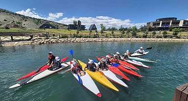 Denizi olmayan Erzincan'da kano heyecanı
