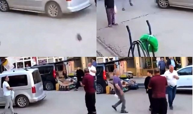 Deprem anındaki panik, güvenlik kamerasına yansıdı