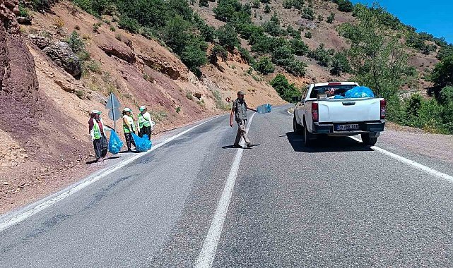 DKMP Munzur Vadisinde temizlik yaptı