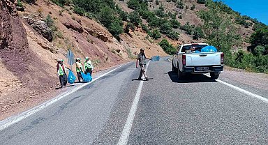 DKMP Munzur Vadisinde temizlik yaptı