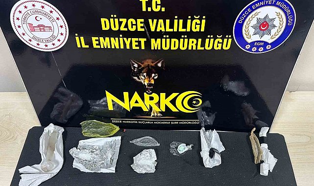 Düzce'de polisten uyuşturucu operasyonu