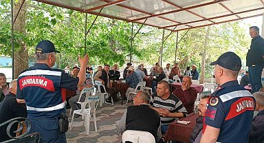 Eğirdir jandarmasından suda boğulmalara karşı bilgilendirme faaliyeti