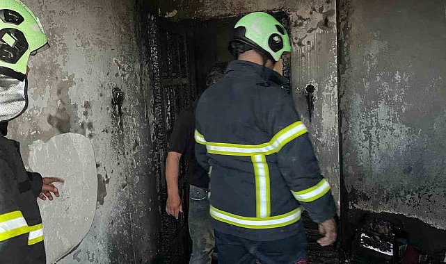 Eğirdir'de soğuk hava deposunda yangın paniği