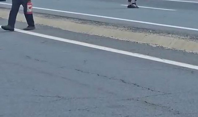 Elazığ'da seyir halindeki kamyon alev aldı