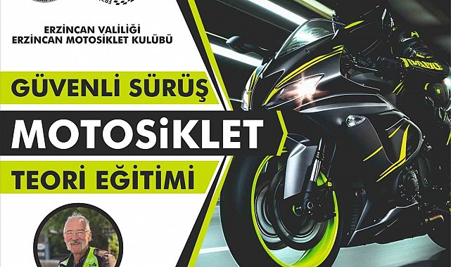 Erzincan'da "Güvenli Sürüş Motosiklet Teori Eğitimi" düzenleniyor