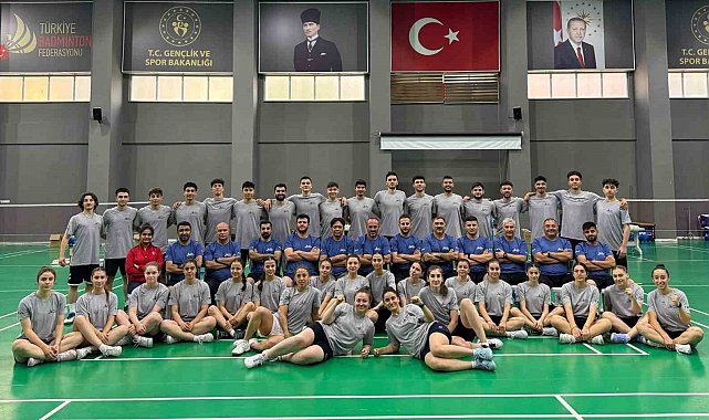 Erzincanlı badmintoncular uluslararası maçlara katılmak için kampa girdi