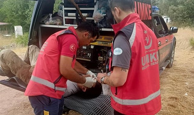 Eskişehir'den 2 UMKE aracı ve 10 personel Bilecik yangınına desteğe gitti