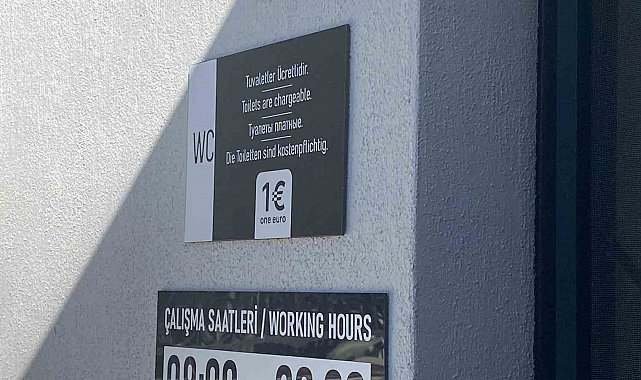 Euro üzerinden mesai saatli tuvalet ücreti