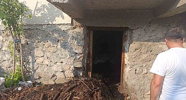 Evin bodrumunda çıkan yangın büyümeden söndürüldü