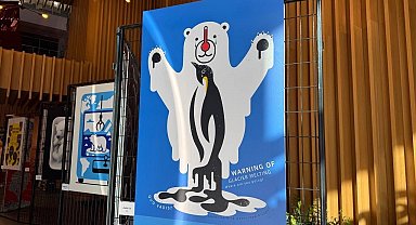 Fatih'te "küresel ısınma" temalı Posterist Sergisi açıldı