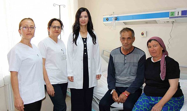 Felçli geldiği hastaneden yürüyerek çıktı