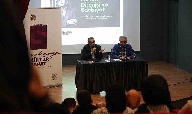 Filistinli şair Sakarya'da sanatseverlerle buluştu