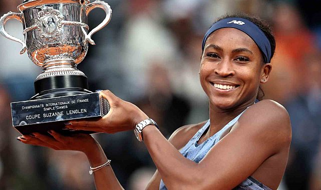 Fransa Açık tek kadınlar finalinde zafer Coco Gauff'un