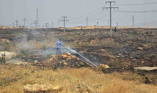 Gaziantep'te anız yangınına erken müdahale faciayı önledi