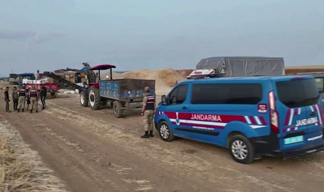 Gaziantep'te jandarmadan anız yangınlarına karşı dron ile denetim