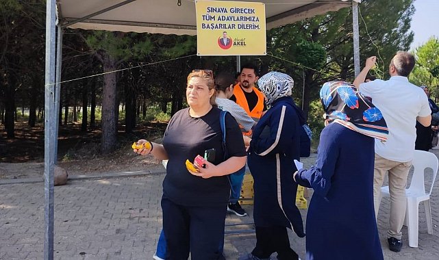 Gediz Belediyesi, YKS heyecanında öğrenci ve ailelerini yalnız bırakmadı