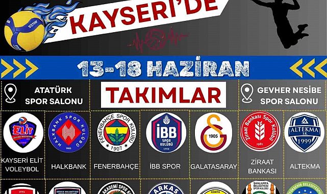 Genç Erkekler Türkiye Voleybol Şampiyonası finalleri Kayseri'de